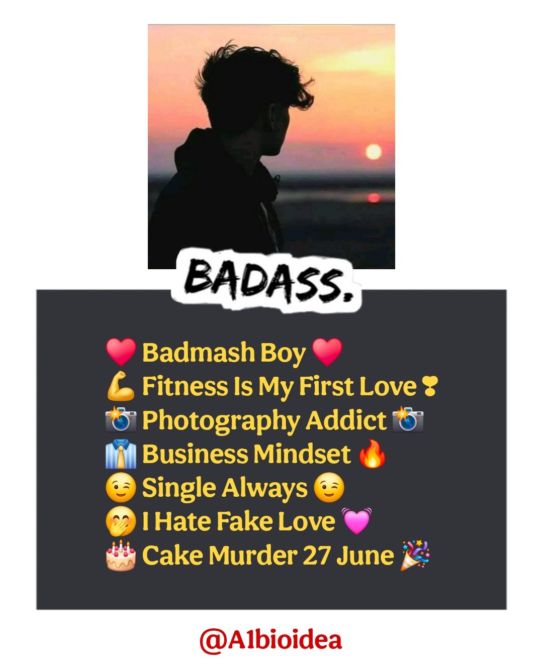 Instagram bio Badmashi Shayari