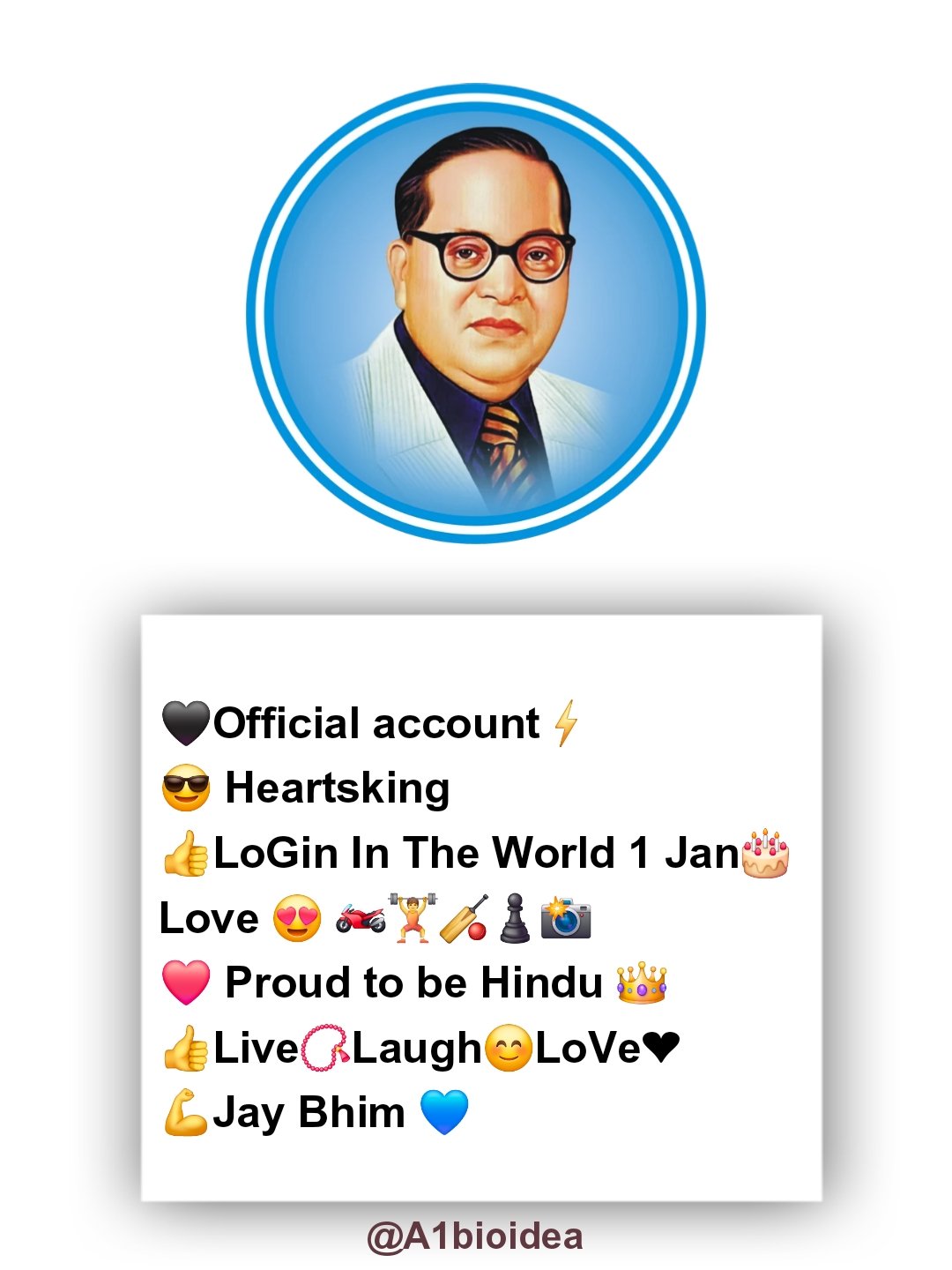 Jay bhim bio for instagram