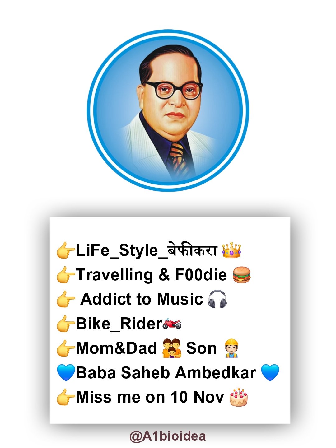 Instagram Bio Jay Bhim Stylish