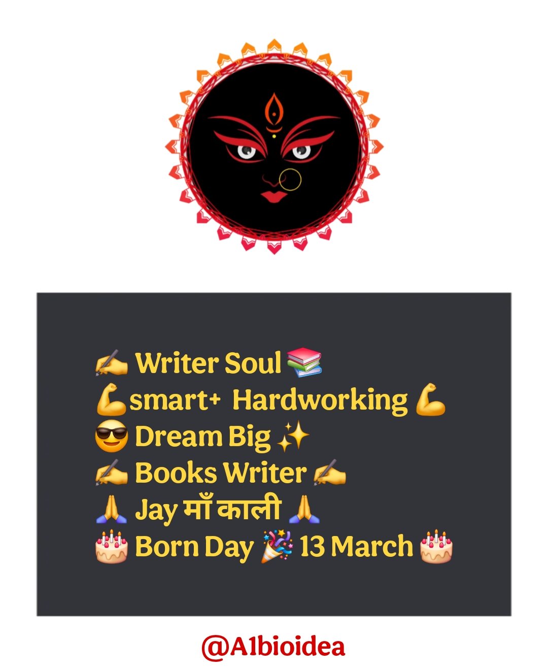Instagram Bio For Maa Kali Bhakt