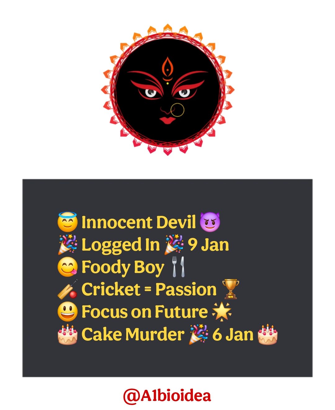 Jay Maa Kali Bio For Instagram With Emoji