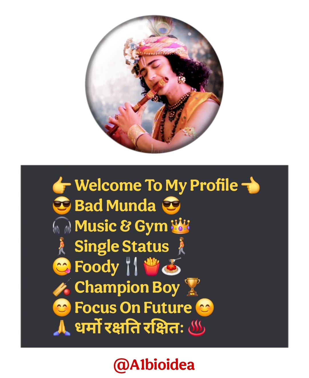 धर्मो रक्षति रक्षितः Bio For Instagram in Hindi