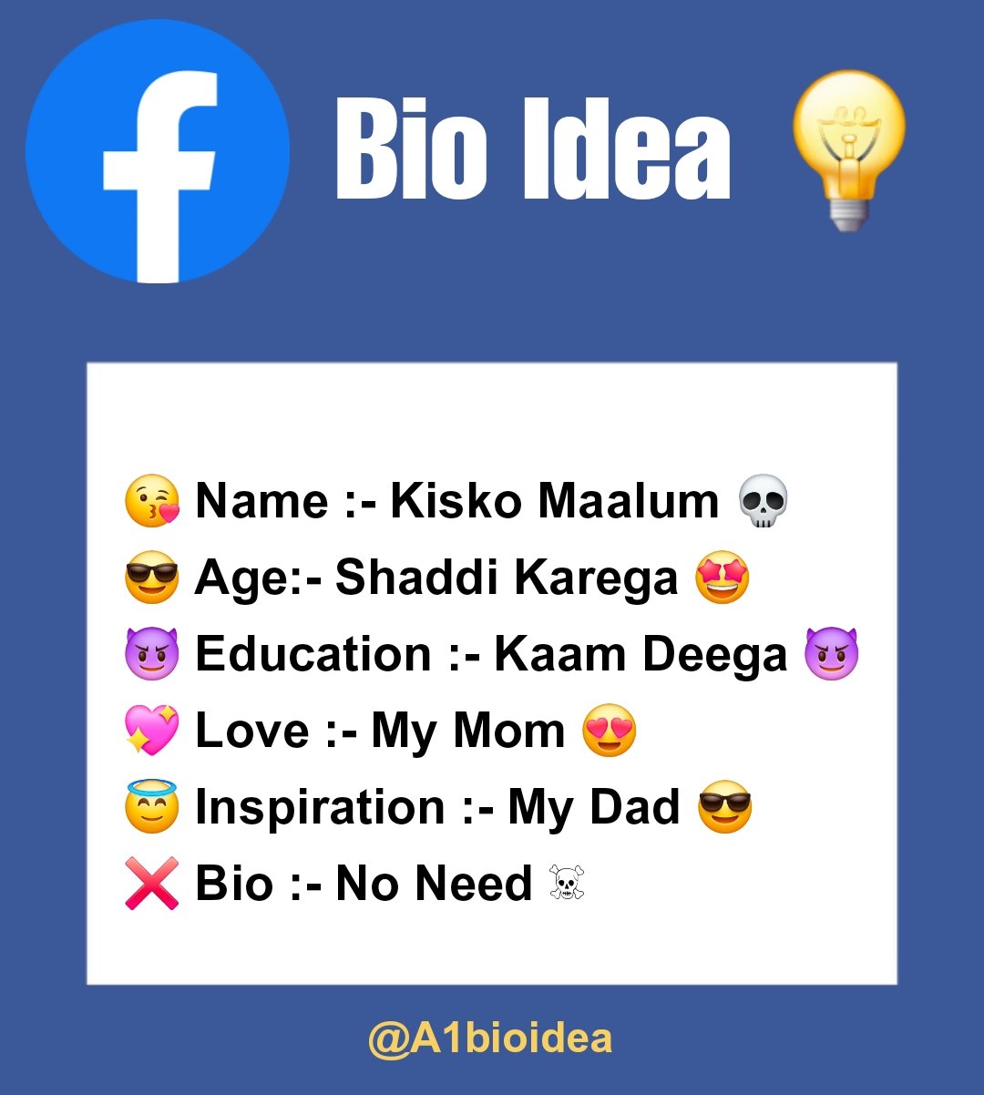Facebook Bio