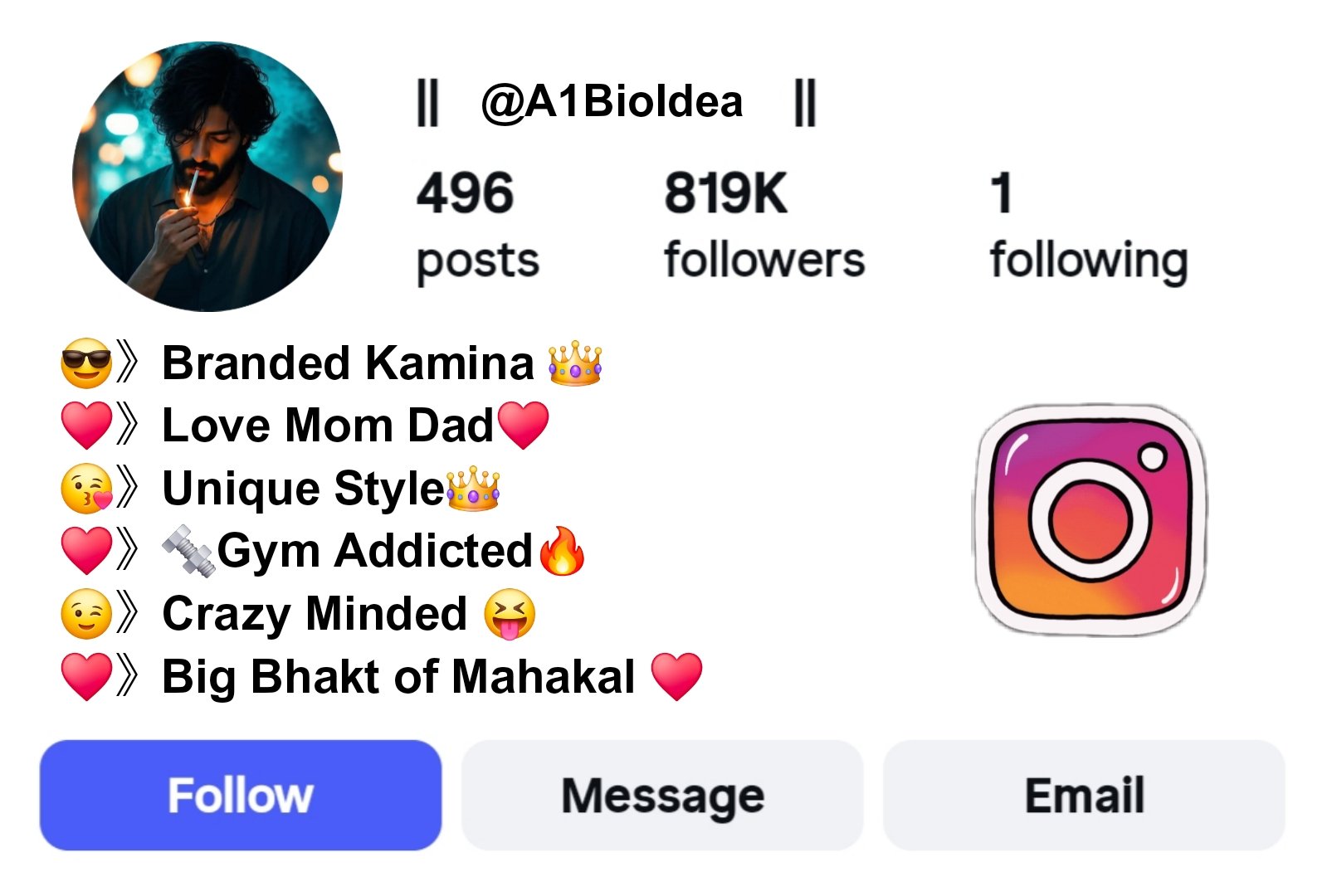 Instagram Bio For Boys
