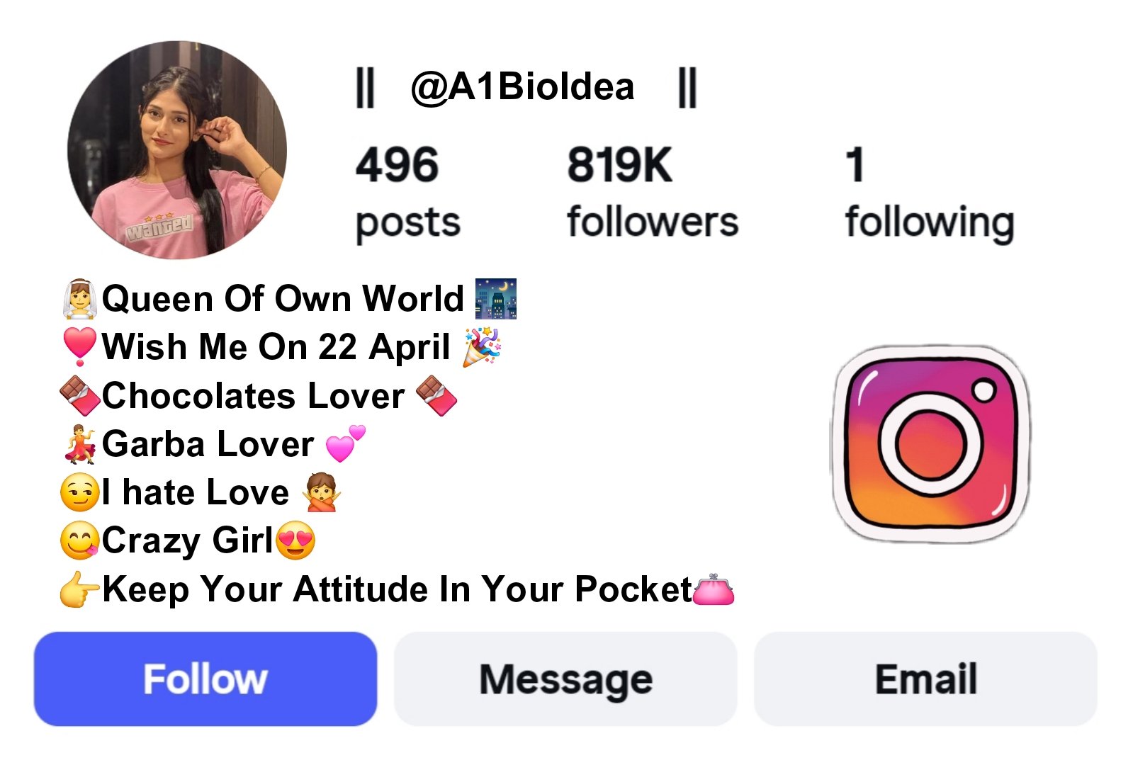Instagram Bio For Girls