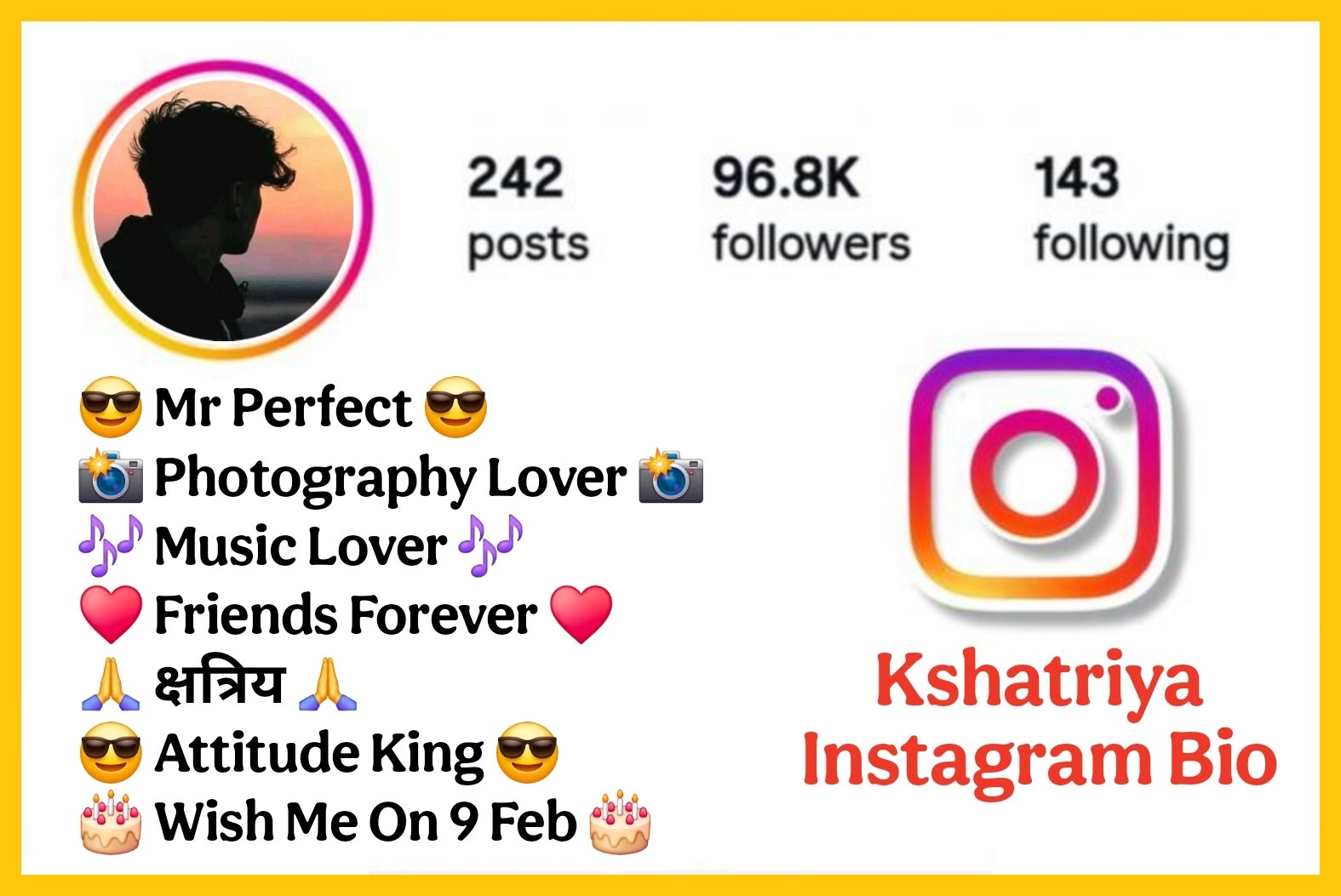 क्षत्रिय Bio For Instagram