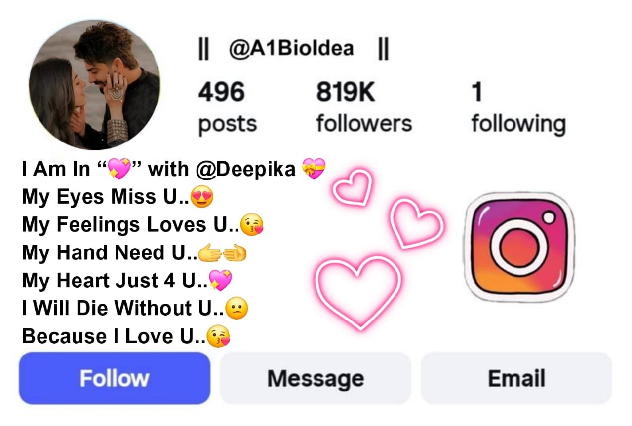 Love Bio For Instagram