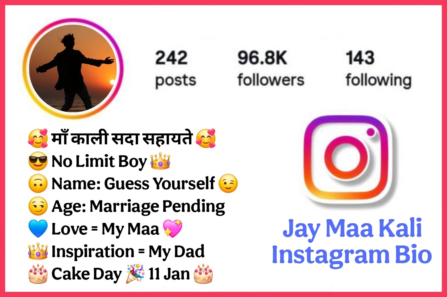 Maa Kali Bio For Instagram